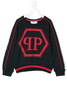 Philipp Plein Junior толстовка с длинными рукавами с принтом