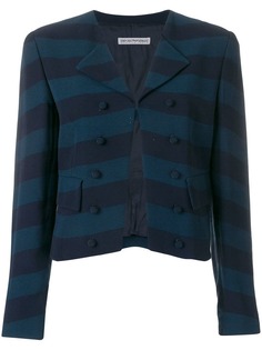 Giorgio Armani Vintage двубортная куртка в полоску