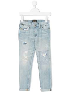 Ralph Lauren Kids джинсы с рваными деталями