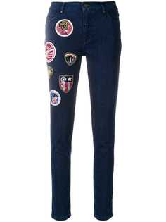 Mr & Mrs Italy укороченные джинсы с нашивками
