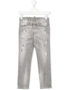 Dsquared2 Kids джинсы с эффектом потертости