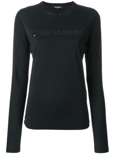 Dsquared2 футболка с логотипом и пайетками