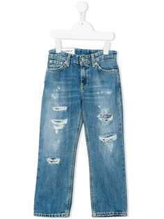 Dondup Kids джинсы с рваными деталями