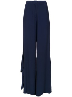 Tufi Duek ruffled palazzo trousers