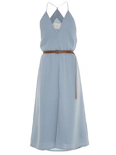 Framed Belts midi dress
