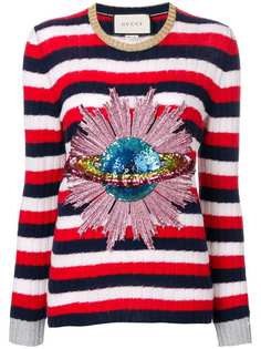 Gucci джемпер с пайетками