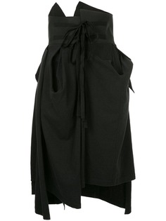 Aganovich gathered and draped skirt