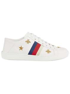 Gucci кроссовки Ace с пчелами и звездами