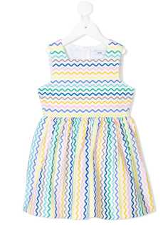 Knot платье с зигзагообразным узором