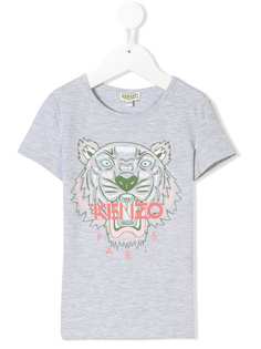 Kenzo Kids футболка с принтом тигра