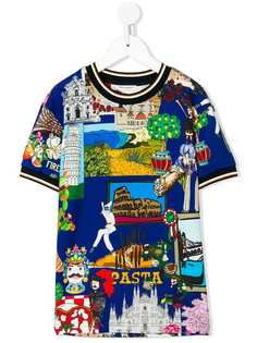 Dolce & Gabbana Kids футболка Tour of Italy