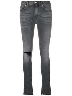 Balenciaga джинсы скинни с прорехами на коленях