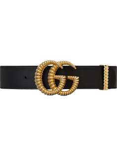 Gucci ремень с фактурной пряжкой GG