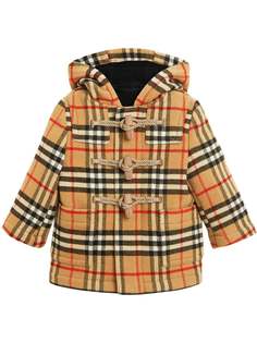 Burberry Kids дафлкот в винтажную клетку