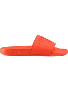 Gucci шлепанцы с логотипом