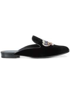 Versace мюли с аппликациями Royalty Crown