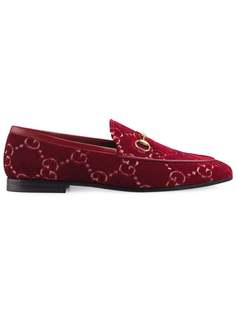 Gucci бархатные лоферы Jordan GG