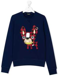 Dsquared2 Kids толстовка с заплаткой в виде собаки