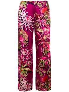 Kenzo Vintage прямые брюки с цветочным принтом