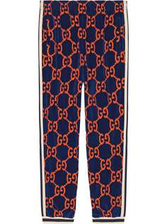 Gucci спортивные брюки с узором GG