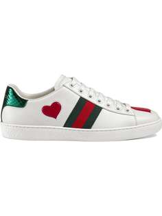 Gucci кроссовки Ace с контрастным декором