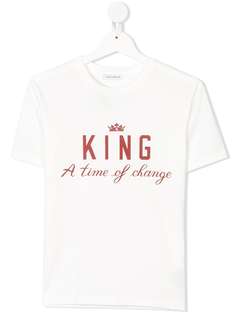 Dolce & Gabbana Kids футболка с принтом King