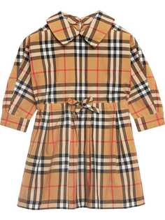 Burberry Kids платье в винтажную клетку