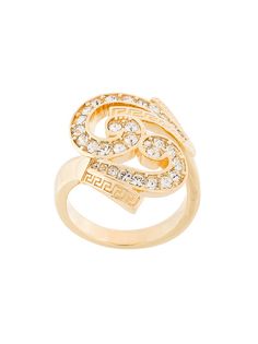 Versace кольцо Baroque с кристаллами