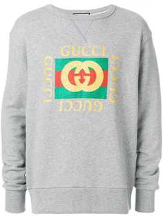 Gucci толстовка с принтом-логотипом