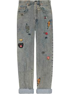 Gucci джинсы с нашивками