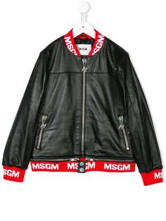 Msgm Kids куртка-бомбер