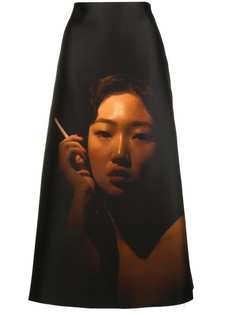Yang Li юбка А-образного силуэта с принтом