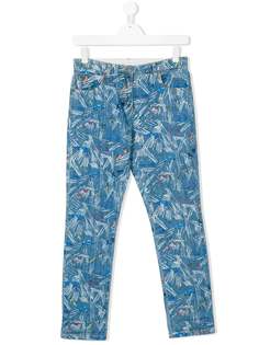 Stella Mccartney Kids джинсы с узором Scribble and Skate