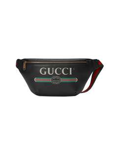 Gucci поясная сумка с принтом логотипа