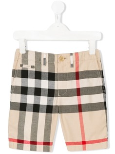 Burberry Kids клетчатые шорты