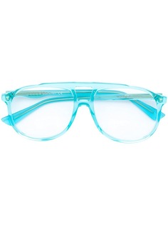 Gucci Eyewear ацетатные очки с крупной оправой