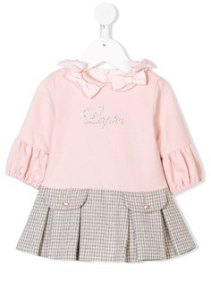 Lapin House houndstooth hem dress