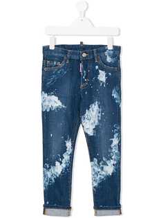 Dsquared2 Kids джинсы с эффектом разбрызганной краски
