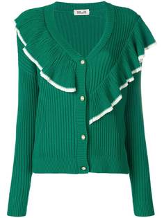 Baum Und Pferdgarten ribbed ruffle cardigan