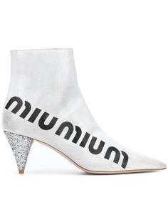 Miu Miu ботильоны с логотипом