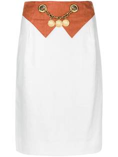 Hermès Vintage юбка с поясом