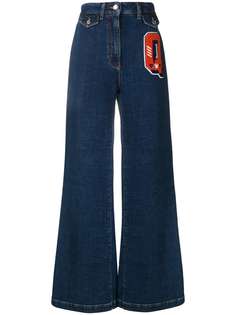 Dolce & Gabbana расклешенные джинсы с нашивкой Q