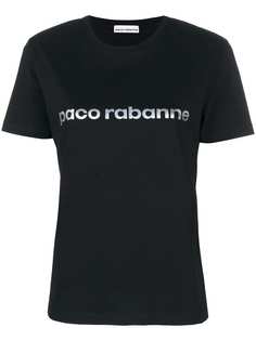 Paco Rabanne футболка с принтом логотипа