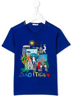 Dolce & Gabbana Kids футболка Ciao Italia с принтом