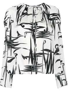 Balenciaga блузка с графическим принтом