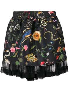 Red Valentino А-образная юбка с цветочным принтом