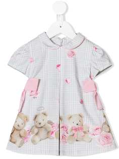 Lapin House houndstooth teddy bear print dress