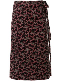 Comme Des Garçons Vintage бархатная юбка с цветочным узором