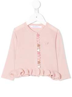 Familiar peplum-hem cardigan