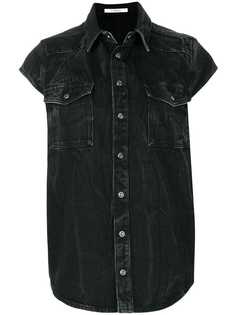 Givenchy джинсовая рубашка с короткими рукавами